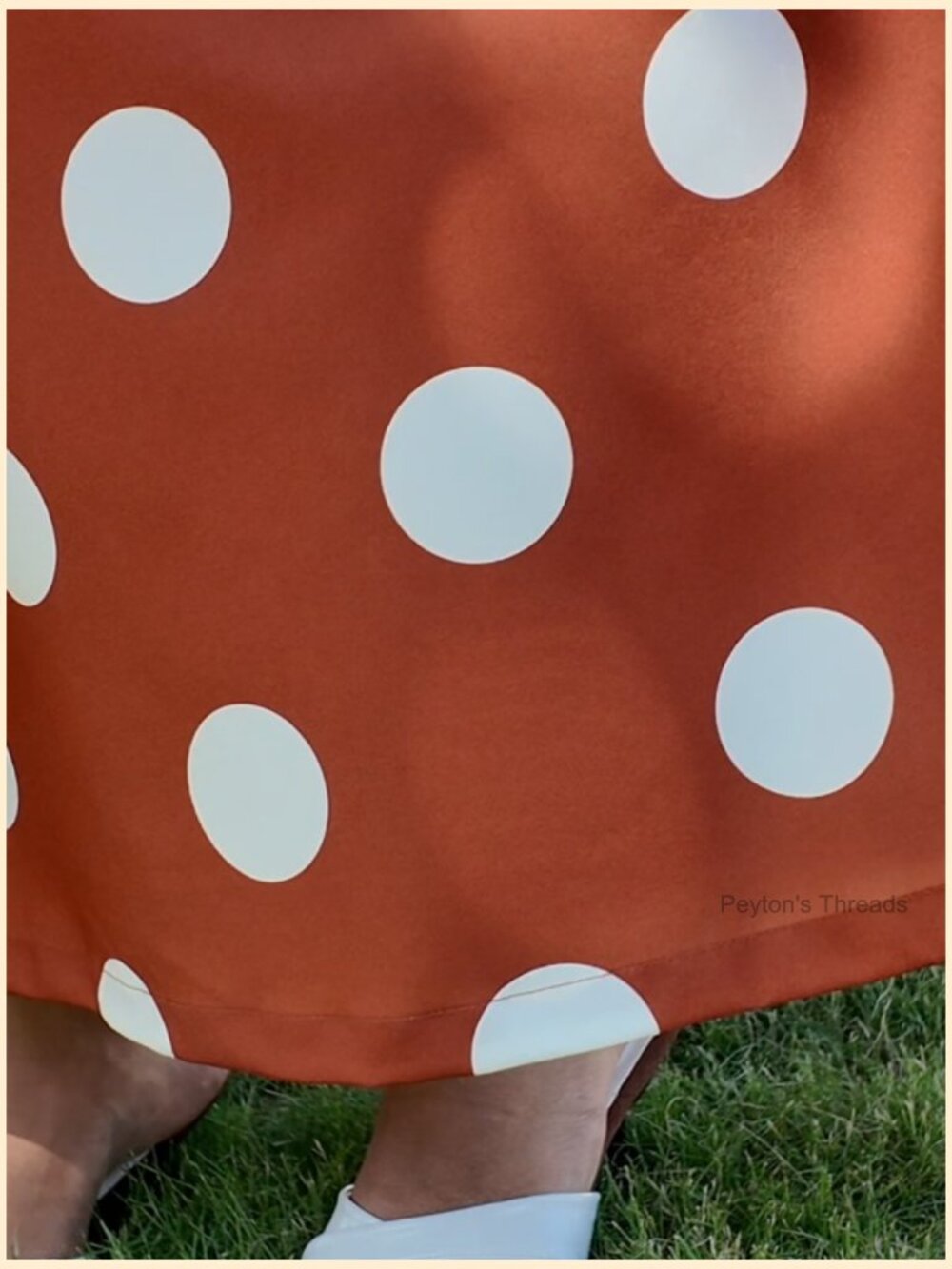 Polka Dot Maxi Dress with Pockets - Smocked Spaghetti Strap Summer Beach Dress - Picture 7 of 7